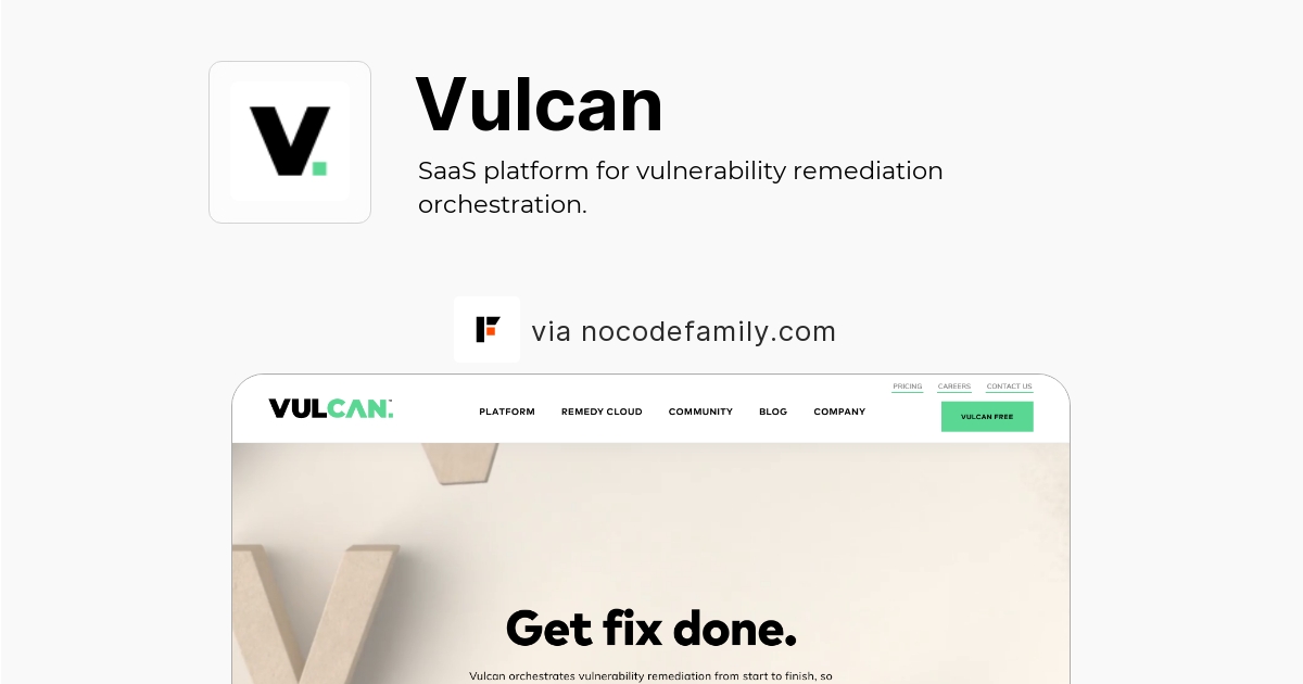 Vulcan no code pricing 2024